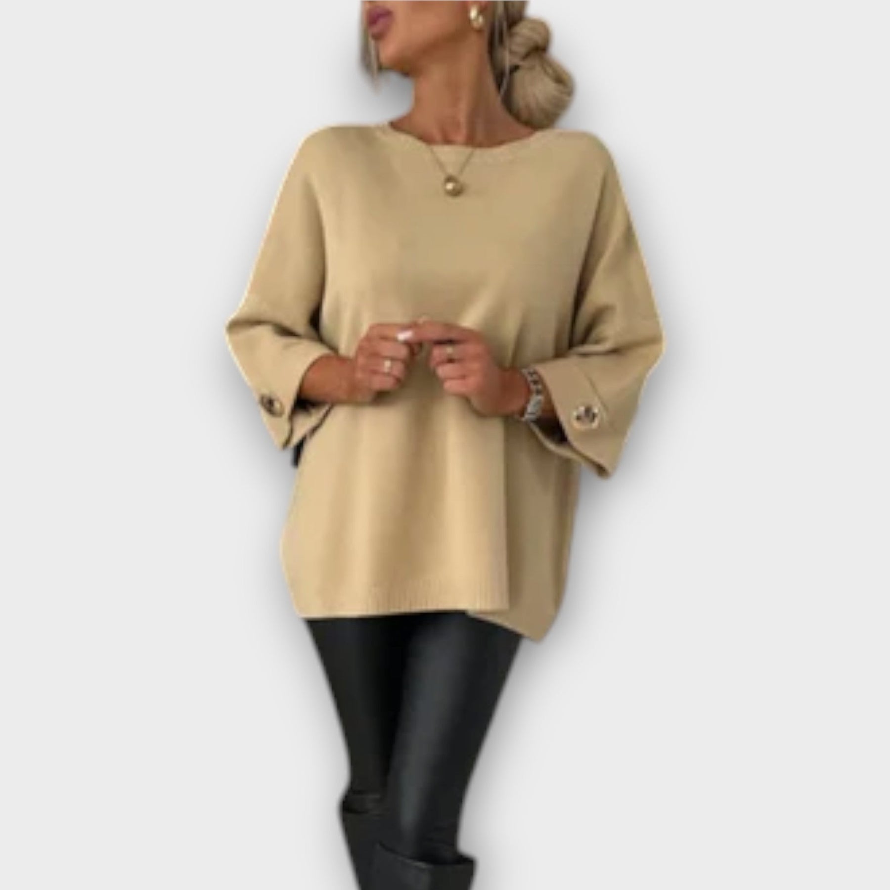 Isabella - Elegantní Pletená Blůza