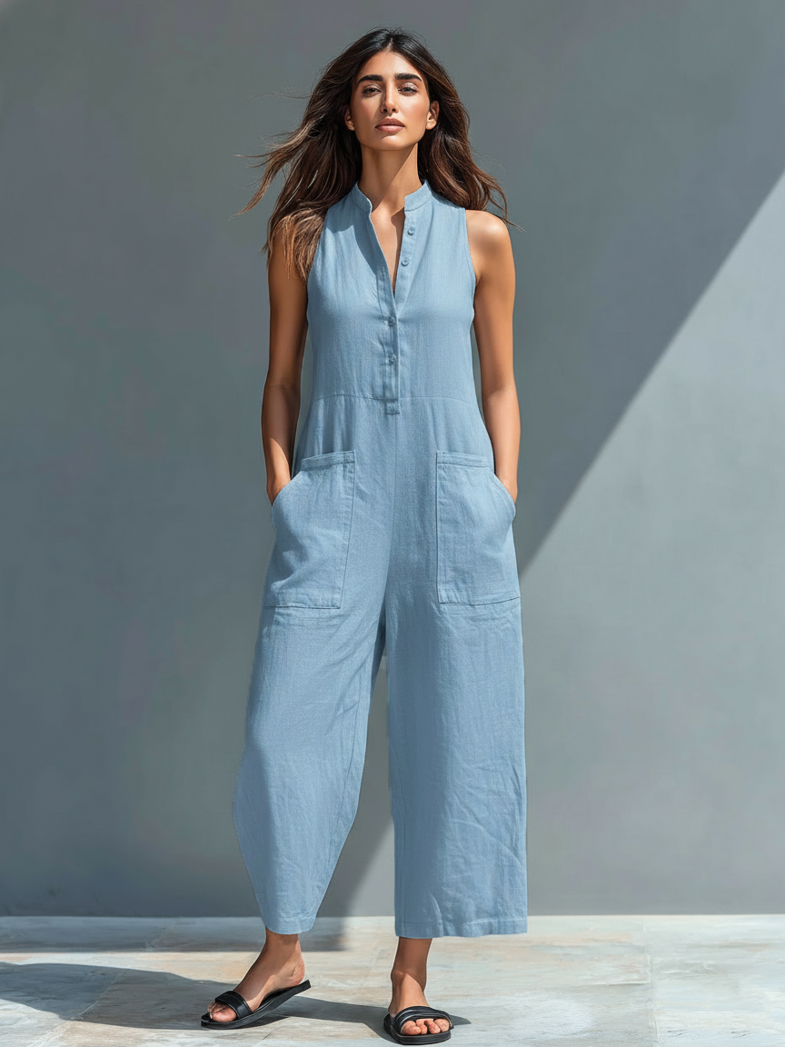 Olivia | Elegantní bezramínkový overal
