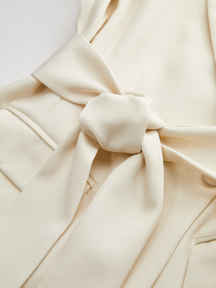 Long Sleeve Belted Blazer