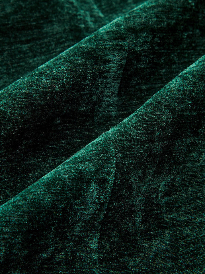 Metal Button Velvet Blazer