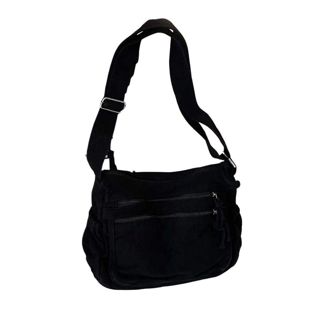 FRANKIE™ – Retro vícekapacitní plátěná crossbody taška