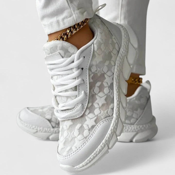 AUDREY – LACE DETAIL CHIC SNEAKERS