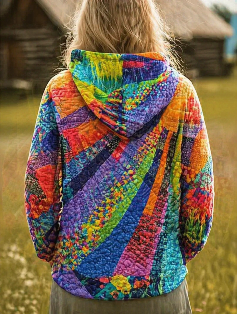 Laura™ | Boho Patchwork Mikina