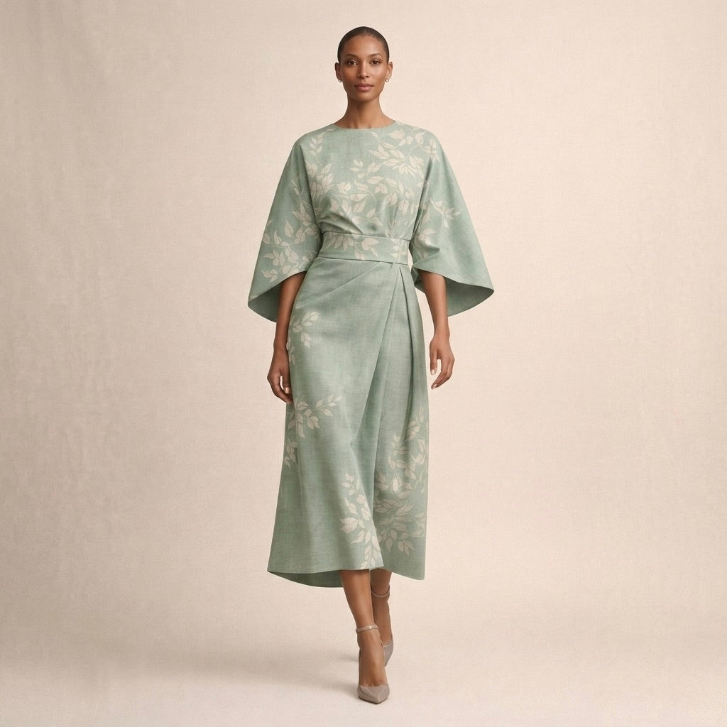 Ewa | Květinové midi šaty