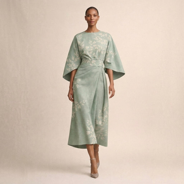 Ewa | Květinové midi šaty