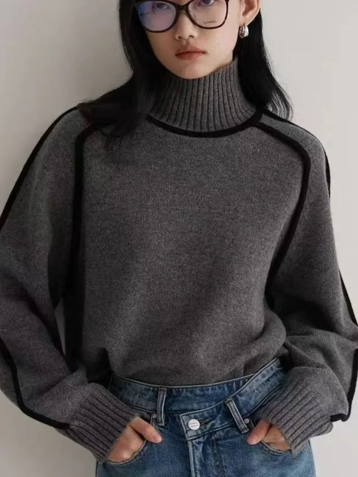 Evie™ – Elegant Turtleneck Sweater for Timeless Sophistication