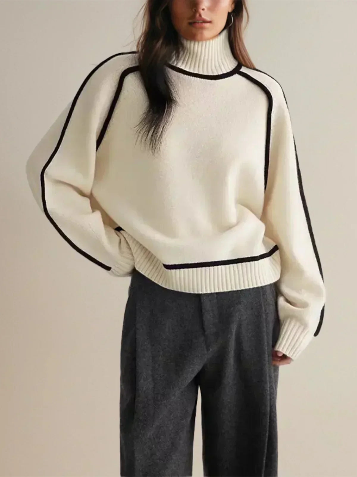 Evie™ – Elegant Turtleneck Sweater for Timeless Sophistication