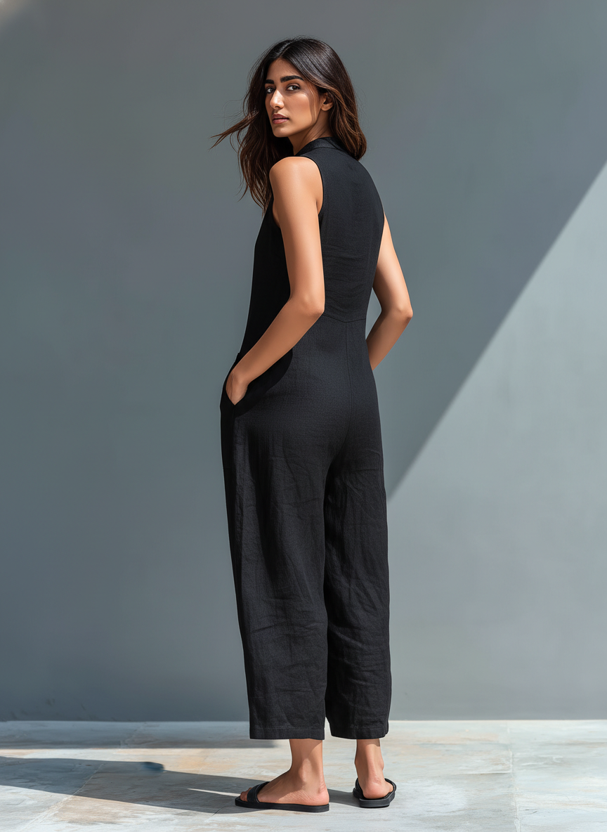 Olivia | Elegantní bezramínkový overal