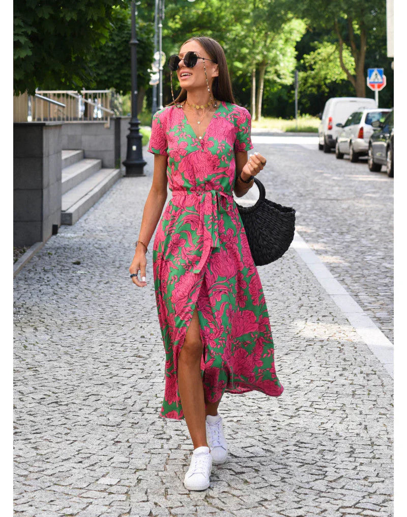 Neloraa™ | Elegantní šaty s výstřihem do V