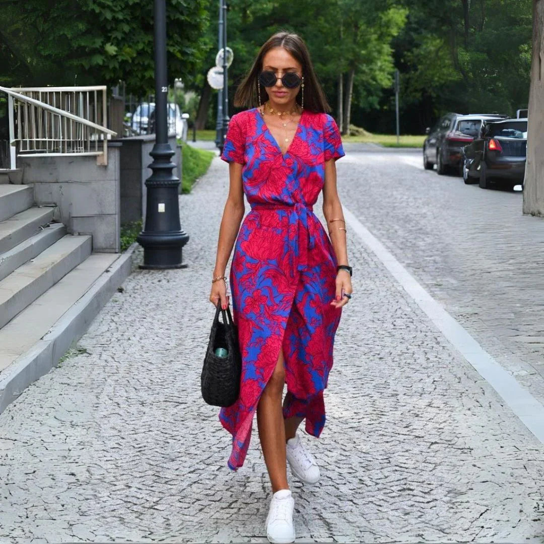 Neloraa™ | Elegantní šaty s výstřihem do V
