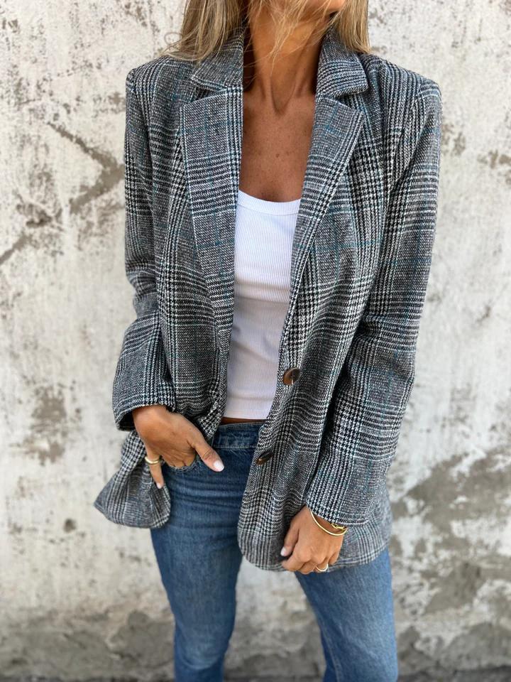 Alicja | Elegantní kostkované sako