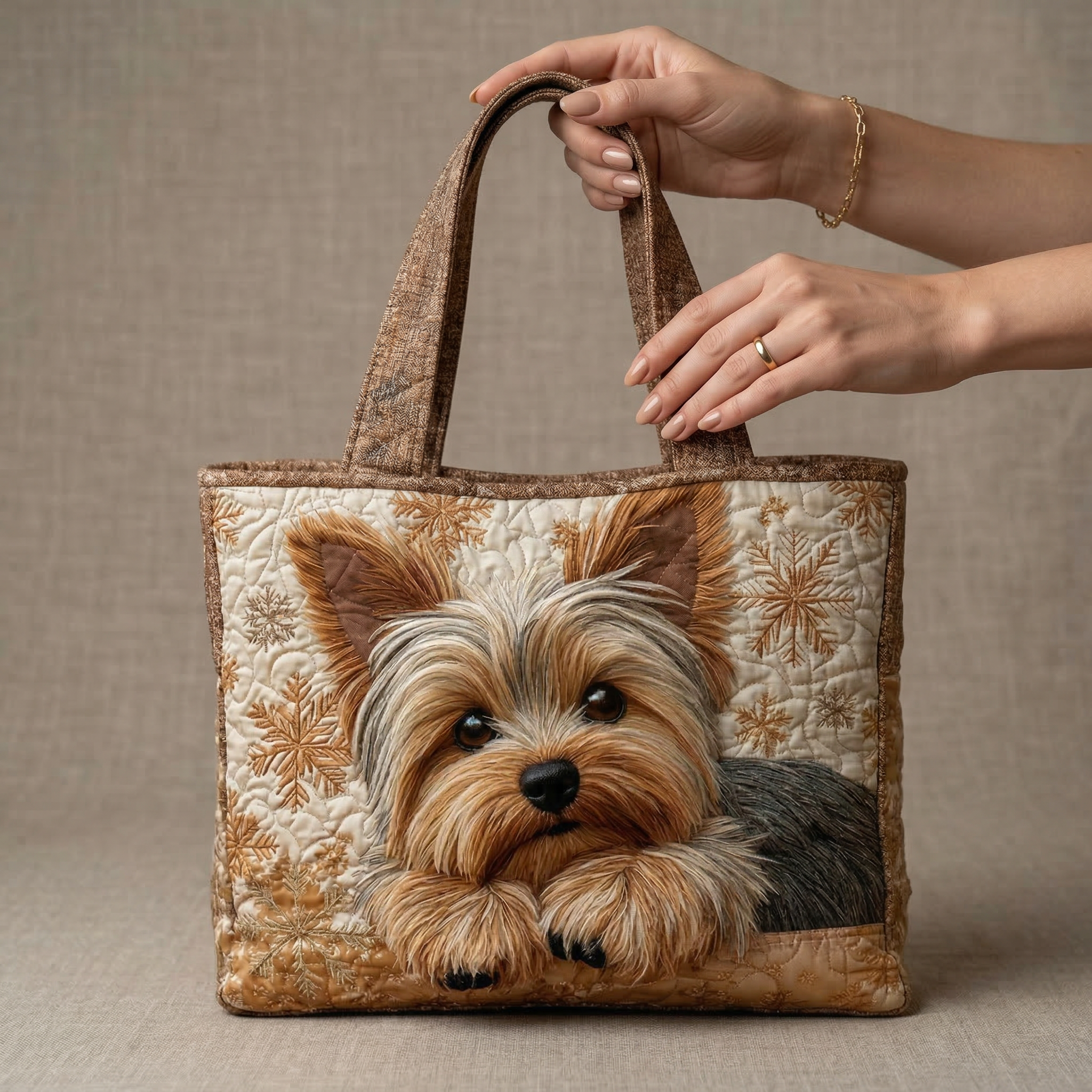 Handcrafted Tote - Adorable Yorkshire