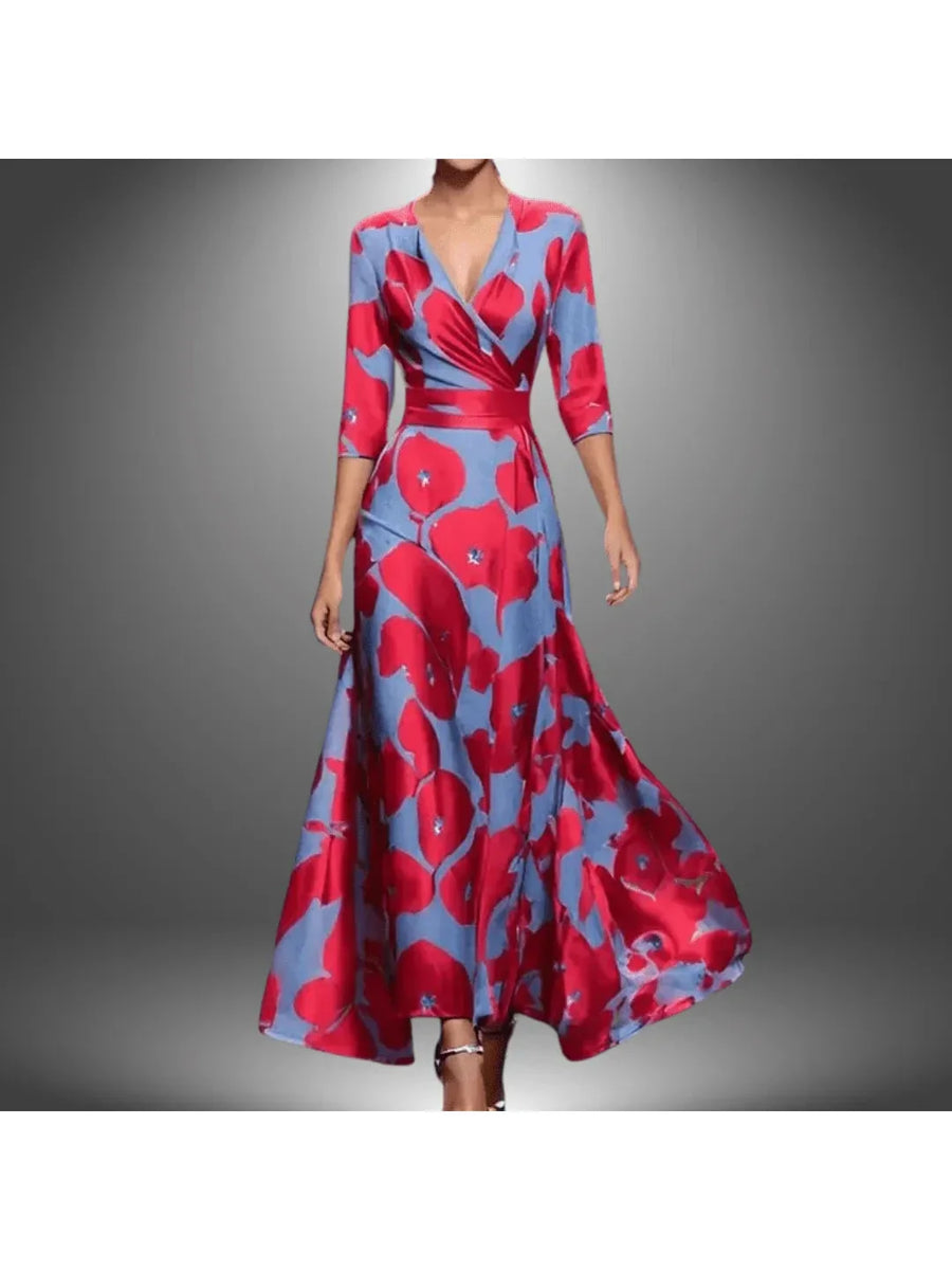 Printed Wrap Dress