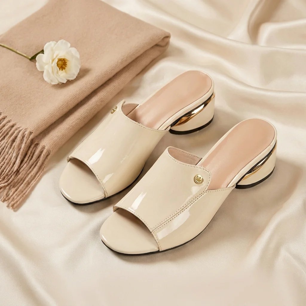 Zara™ | Patentní skluzné blokové podpatky