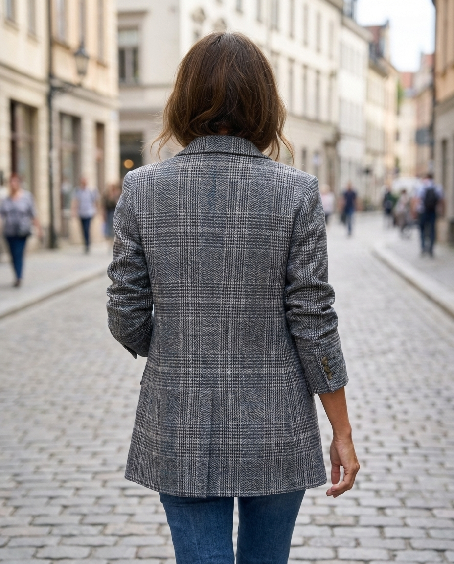 Alicja | Elegantní kostkované sako